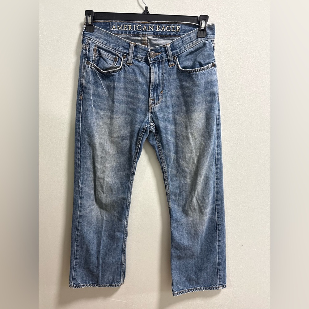 American Eagle Classic Straight Leg Blue Denim Jeans Size 28/28